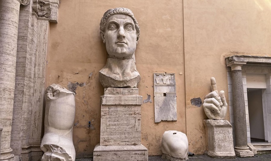 Recrean el Coloso del Emperador Constantino en Roma con tecnología 3D