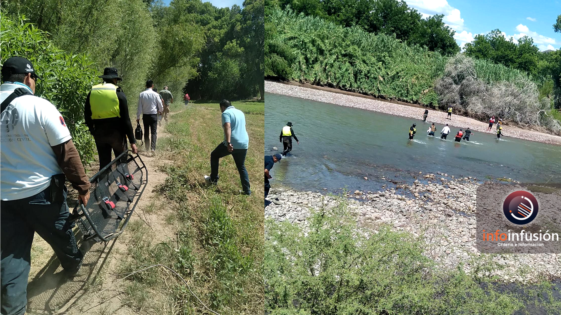 Rescatan cuerpo de joven ahogado en río Nazas