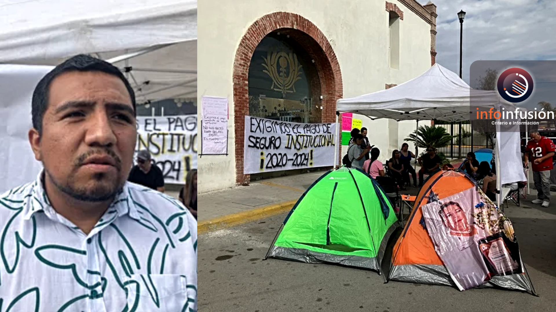 Familias de maestros fallecidos toman Casa de Gobierno en Gómez Palacio