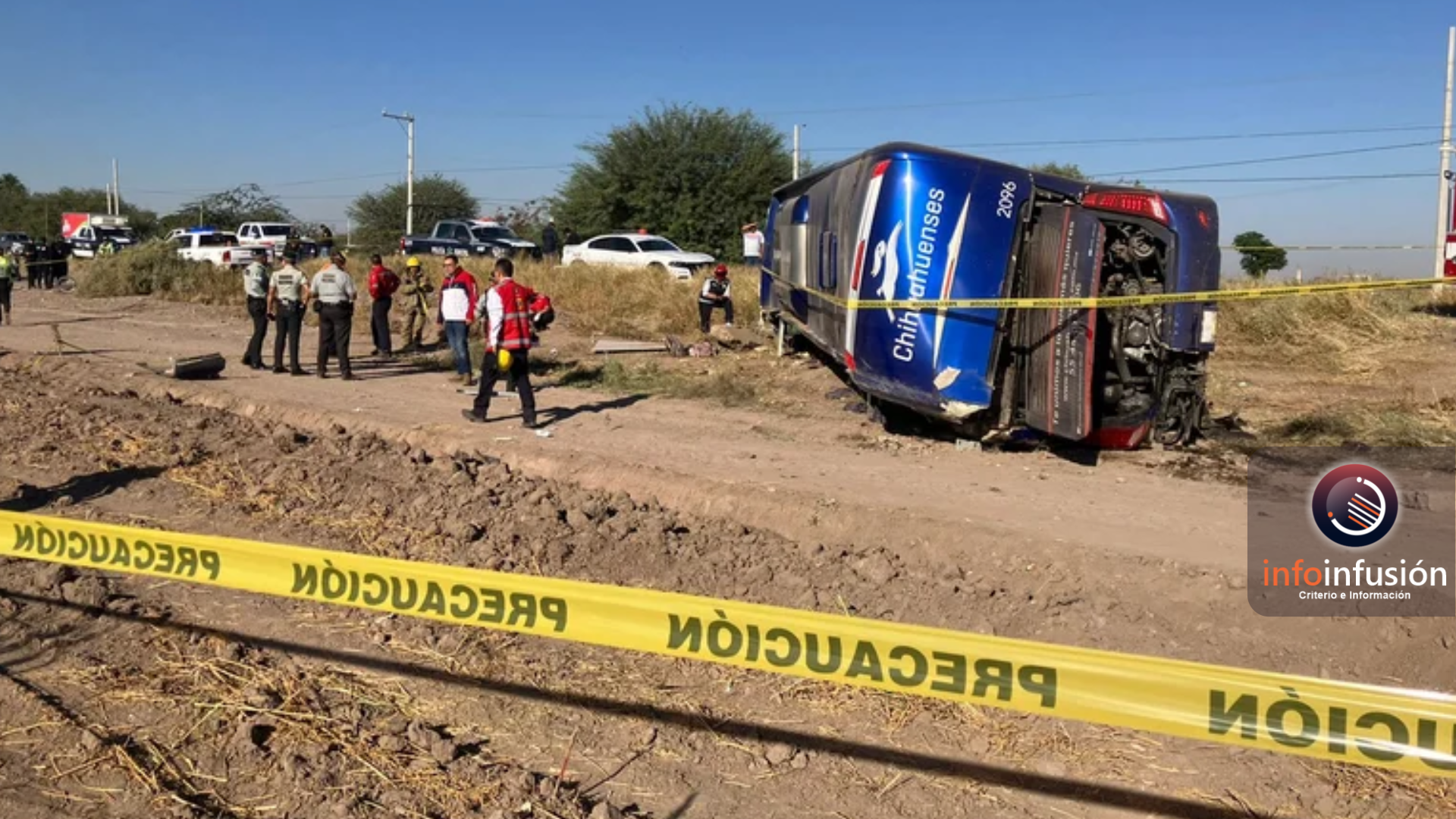 Una mujer fallece y 19 pasajeros heridos en accidente de autobús en Gómez Palacio