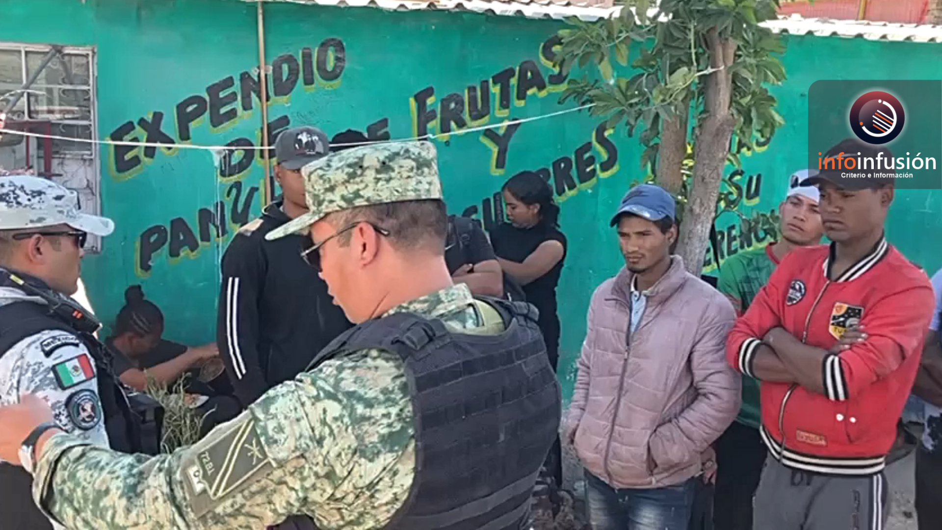 Sedena y GN realizan revisión a migrantes por supuestas bombas molotov