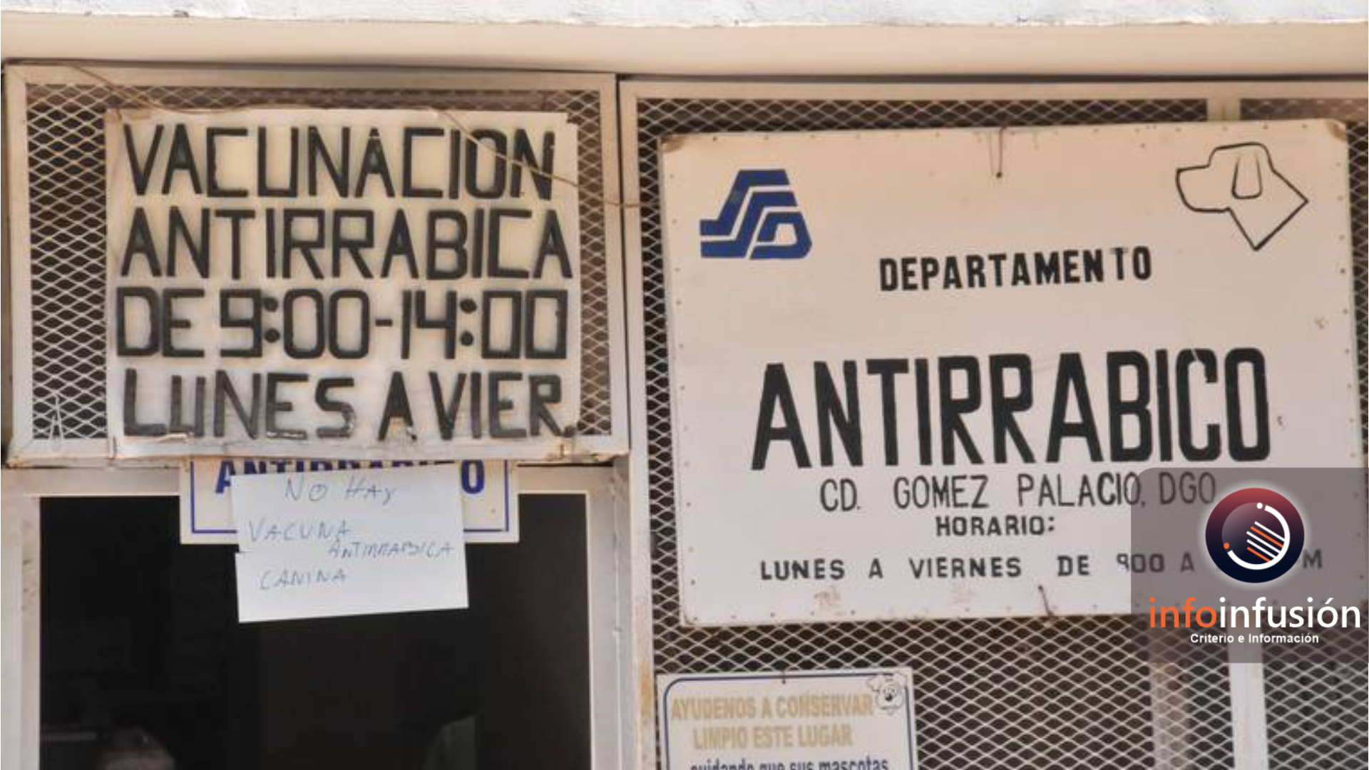 Desabasto de vacunas contra la rabia en Jurisdicción Sanitaria No. 2 en Gómez Palacio