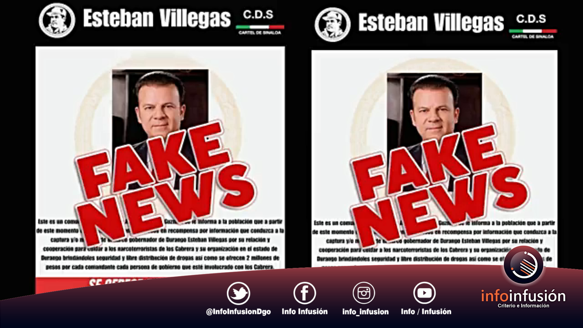 Gobernador de Durango descarta amenazas en su contra y señala intento de desestabilización