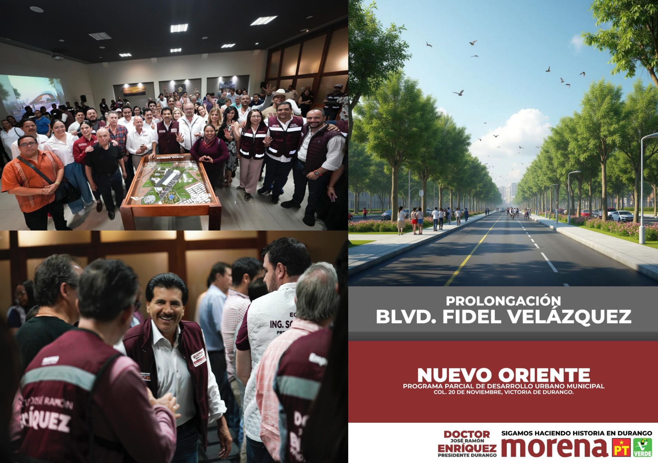 Presenta Enríquez proyecto comercial, deportivo y cultural “Nuevo Oriente”