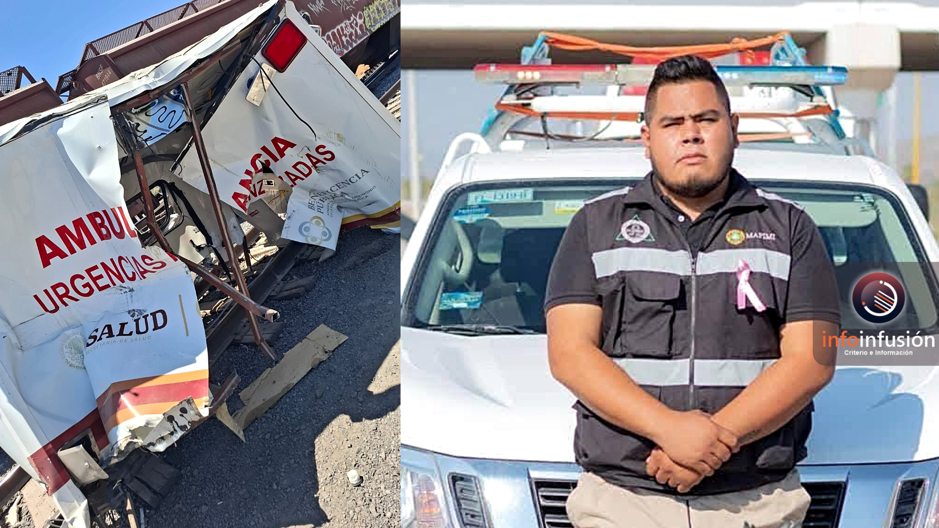 Director de Protección Civil de Mapimí, víctima mortal de encontronazo entre ambulancia y tren