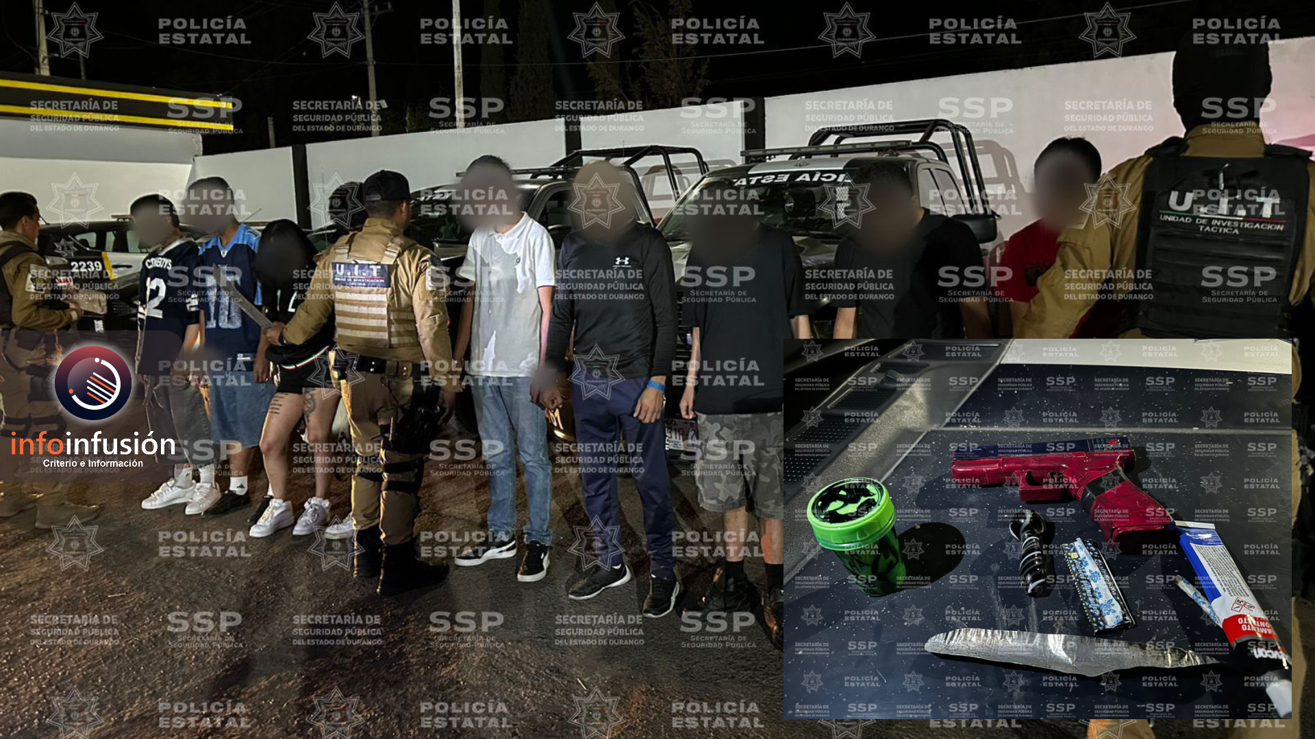 Nueve pandilleros del Huizache I caen durante operativo