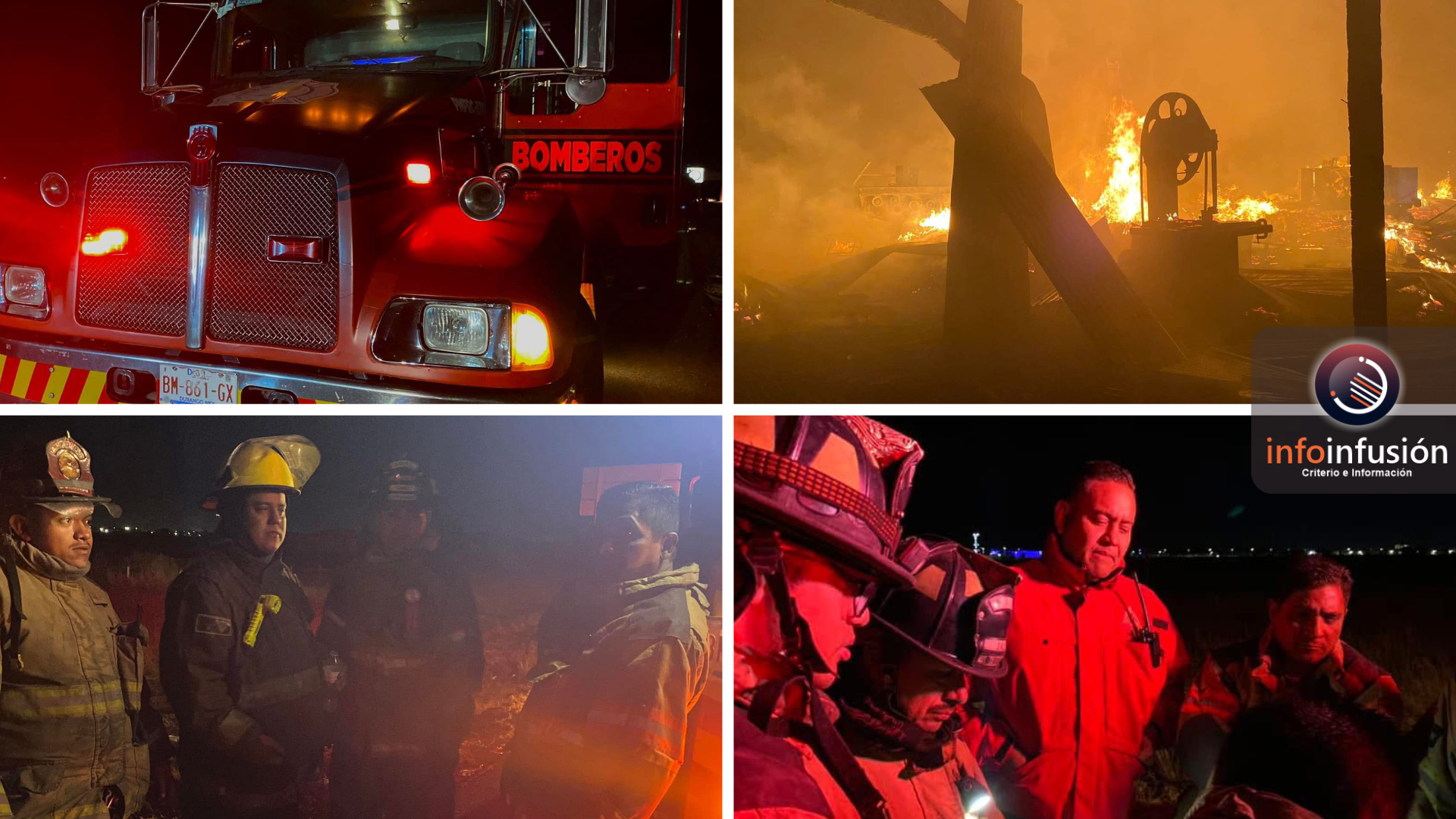 Fábrica de cajas y rejillas de madera se incendia en Canatlán