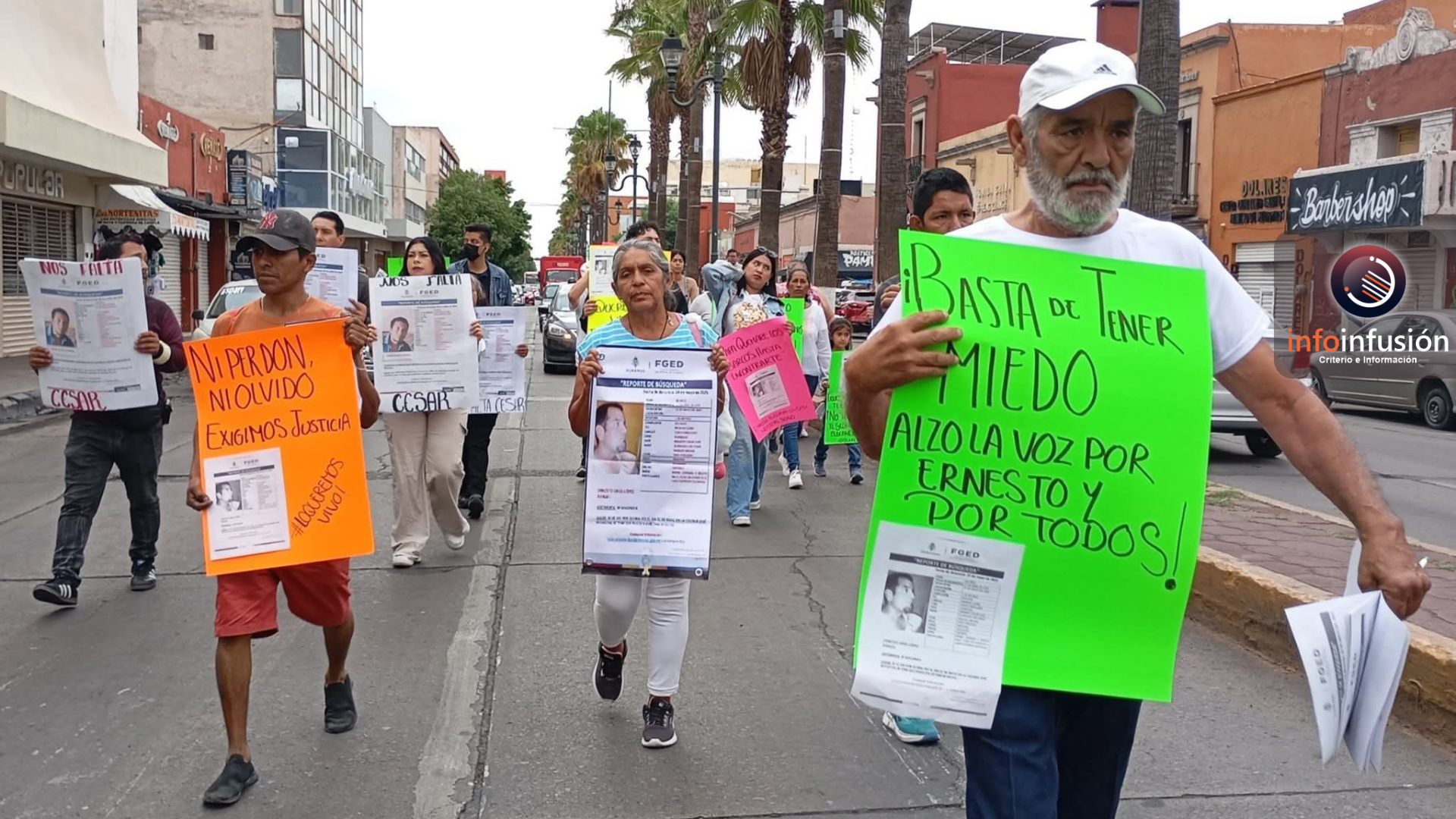 Una marcha más en Durango por personas desaparecidas