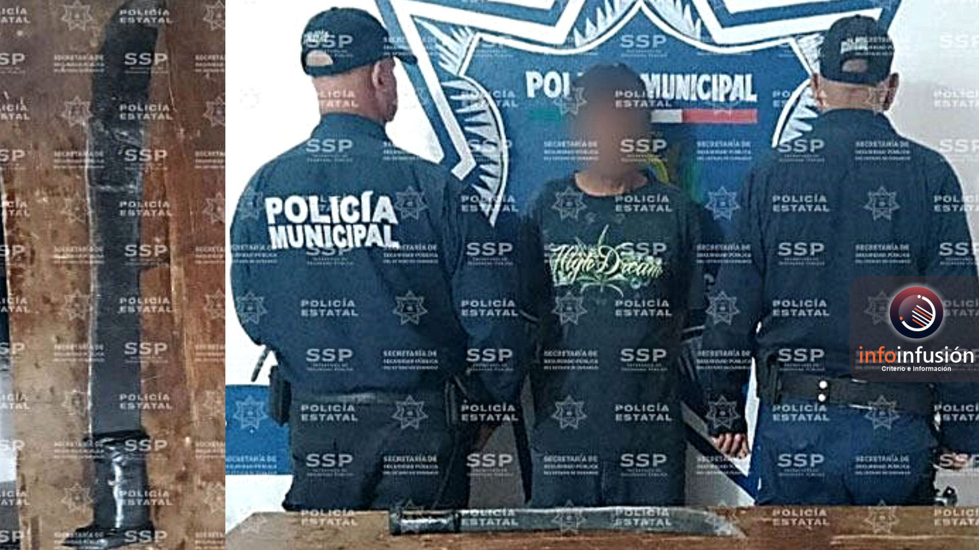 Hombre es lesionado con machete en calles de Cuencamé