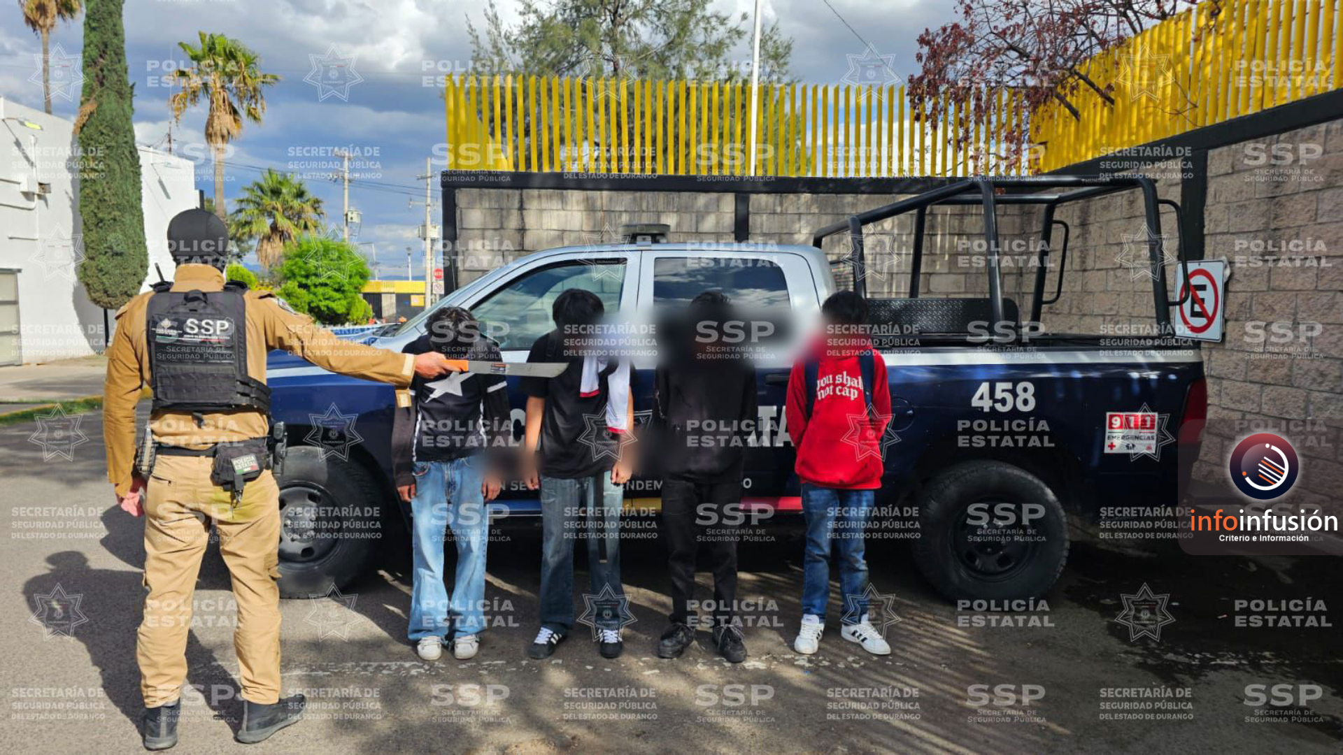 Cuatro menores detenidos tras riña campal entre dos secundarias