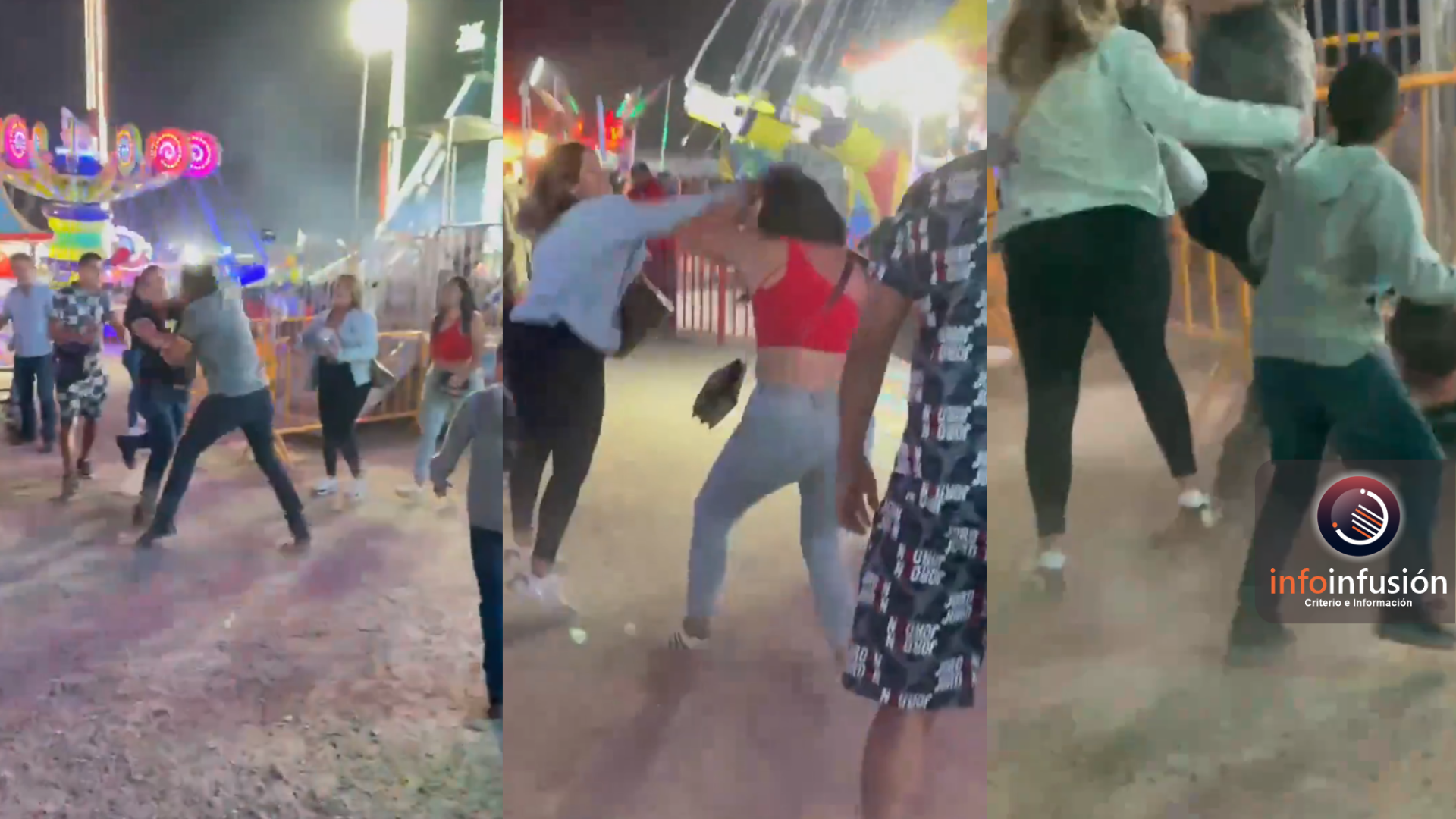 Agarrón en la Feria Villista Riña entre familias