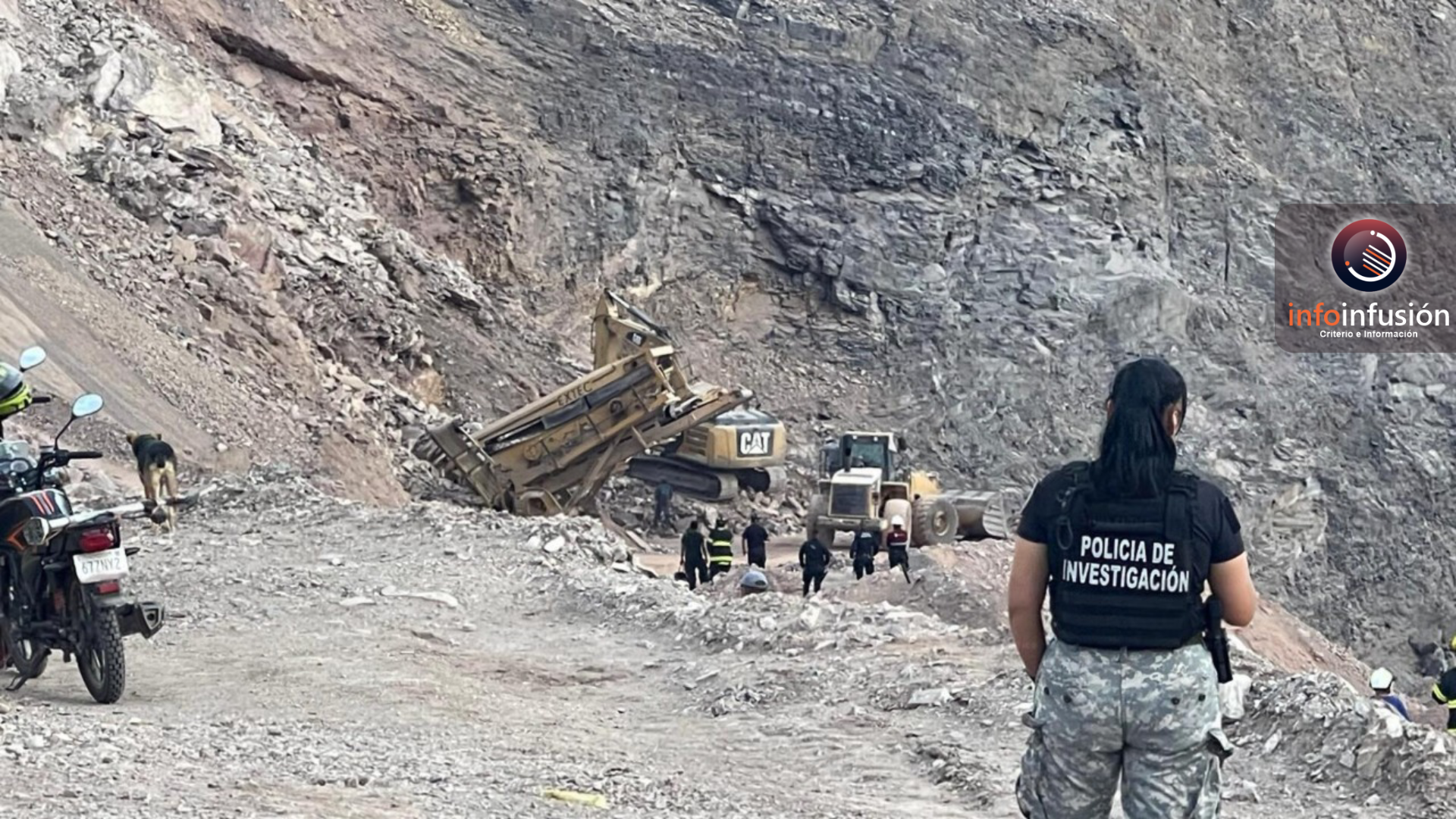 Derrumbe en Fresnillo sepulta a operador de maquinaria pesada