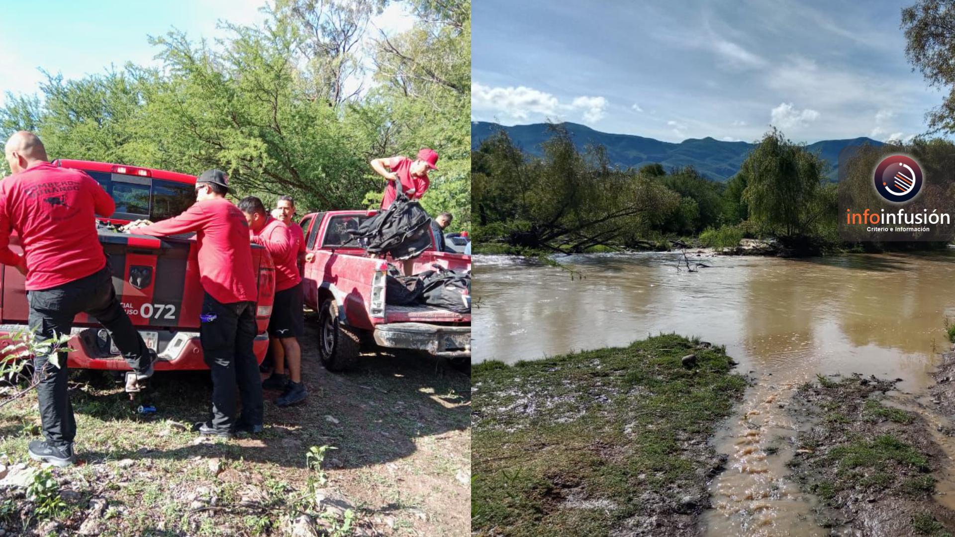 Niño es arrastrado por corriente de un río en El Mezquital