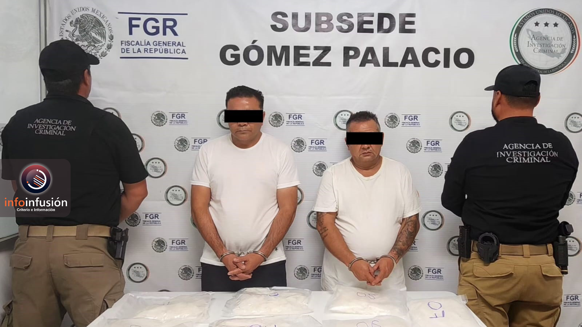 Detienen a dos choferes de autobús con más de siete kilos de metanfetamina