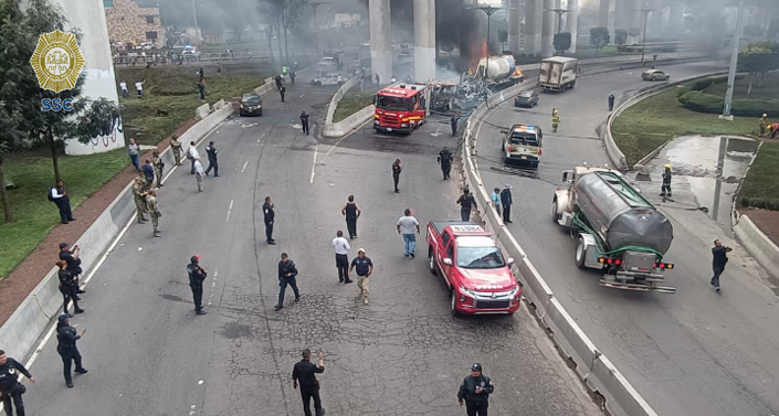 Explota pipa de gas al oriente de la CDMX, bajo Puente de la Concordia