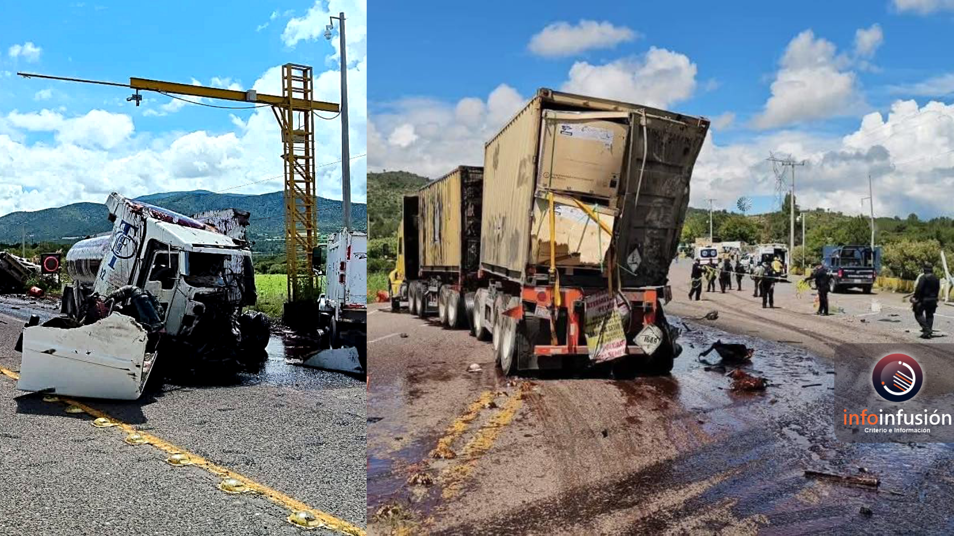 Choque fatal en retén Sombrerete –Durango, carretera a Zacatecas