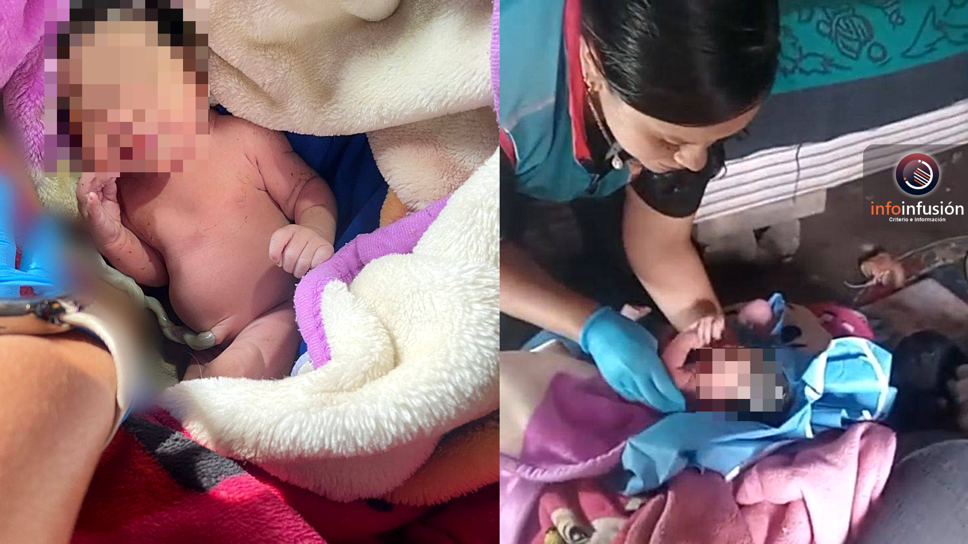 Nace de emergencia un bebé en domicilio de una colonia