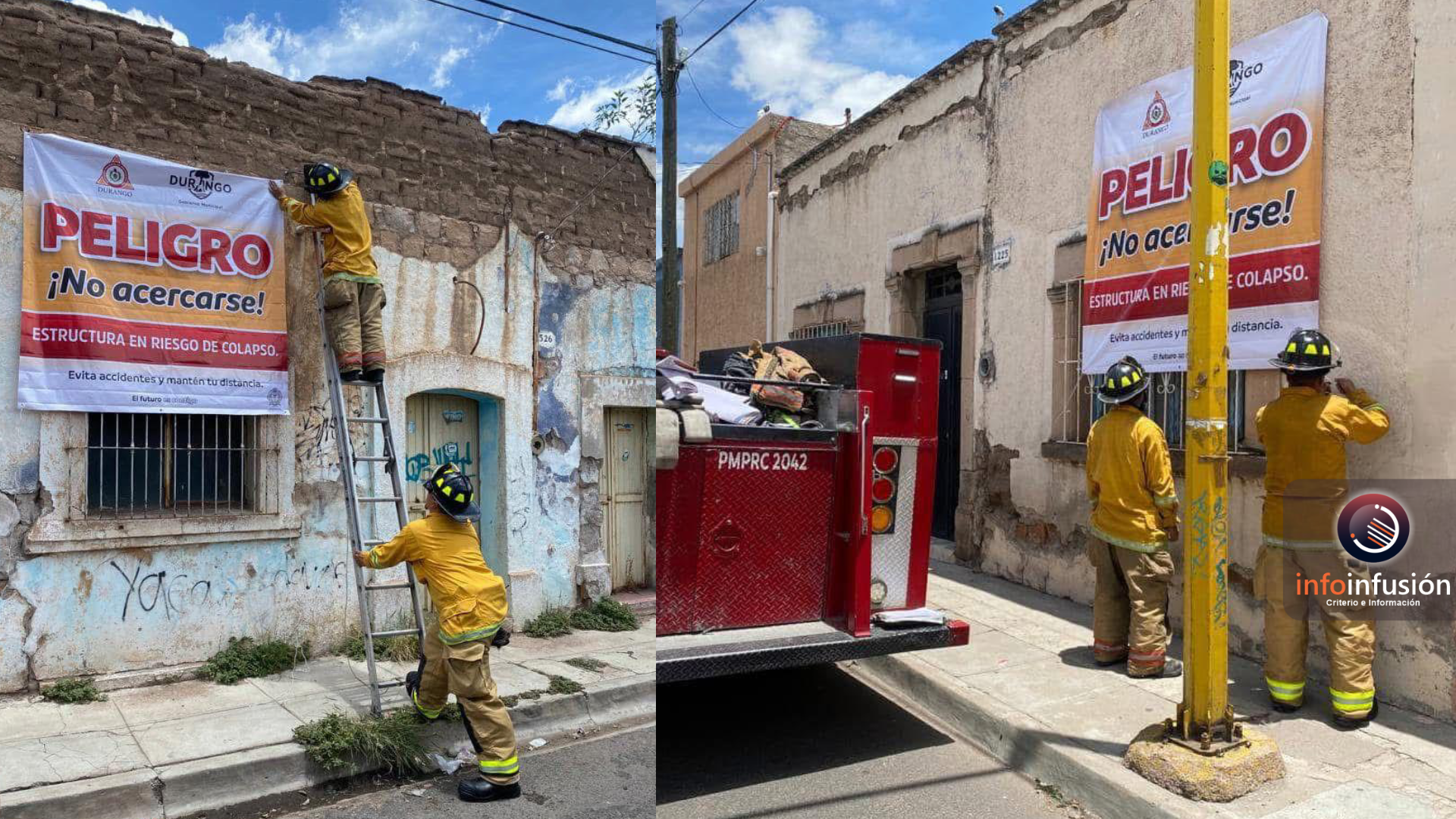 Alertan por 60 fincas en riesgo de colapso en Durango