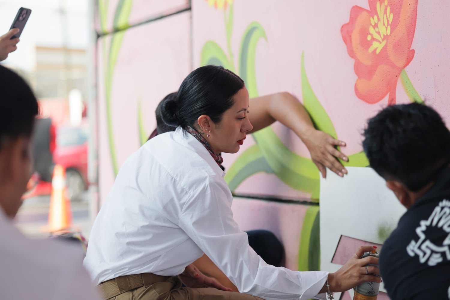 Gómez Palacio se suma con el mural “el Corazón de la Esperanza” a la Segunda Jornada de Tequios y Murales por la Paz