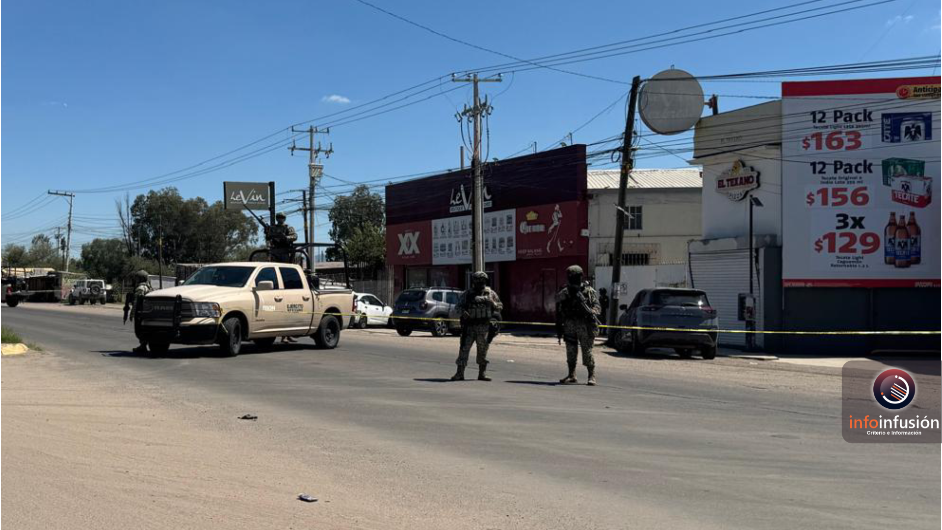 Militares irrumpen en vinatería y sitian otras propiedades