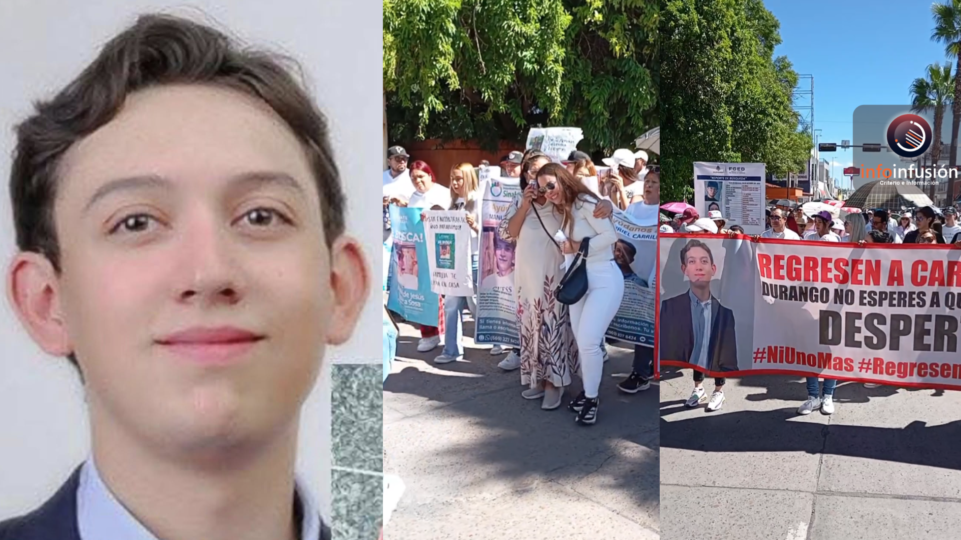 Marchan en Durango por Carlos Emilio y todas las personas desaparecidas