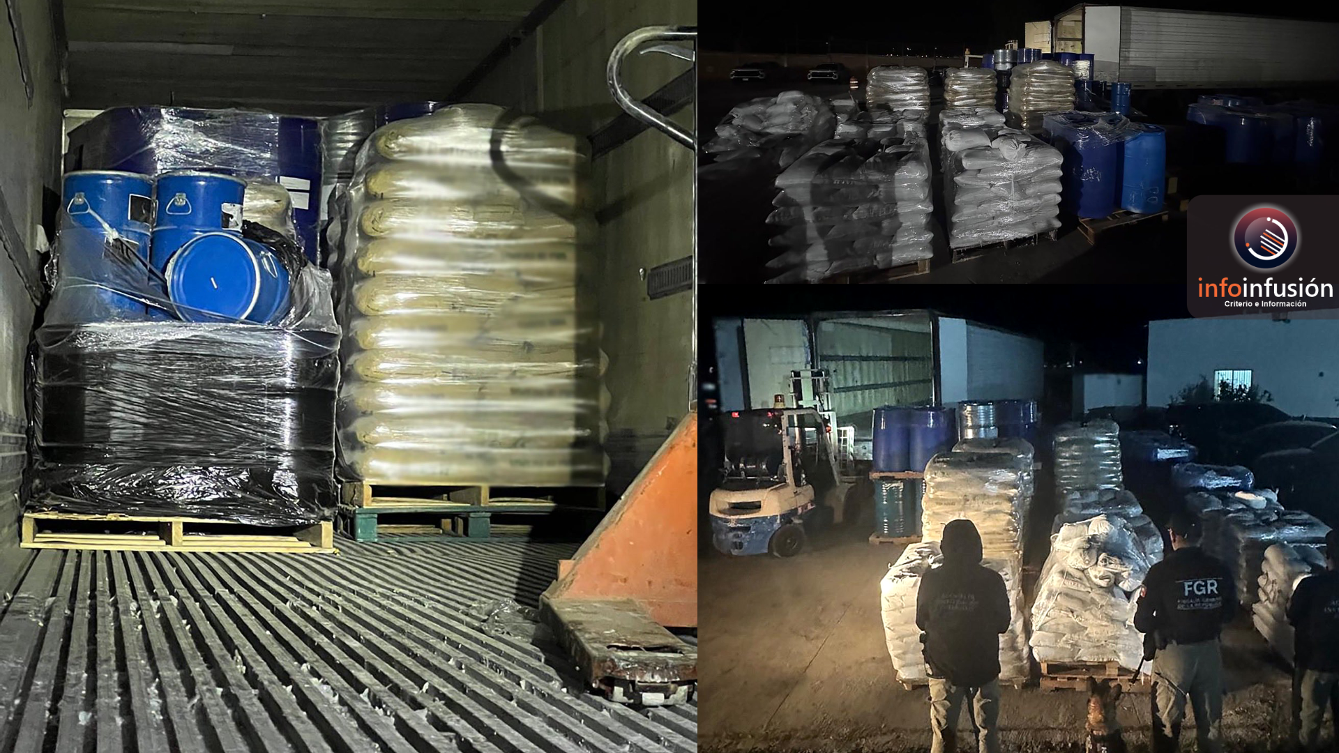 Aseguran 13 toneladas de precursores químicos en la Durango-Parral