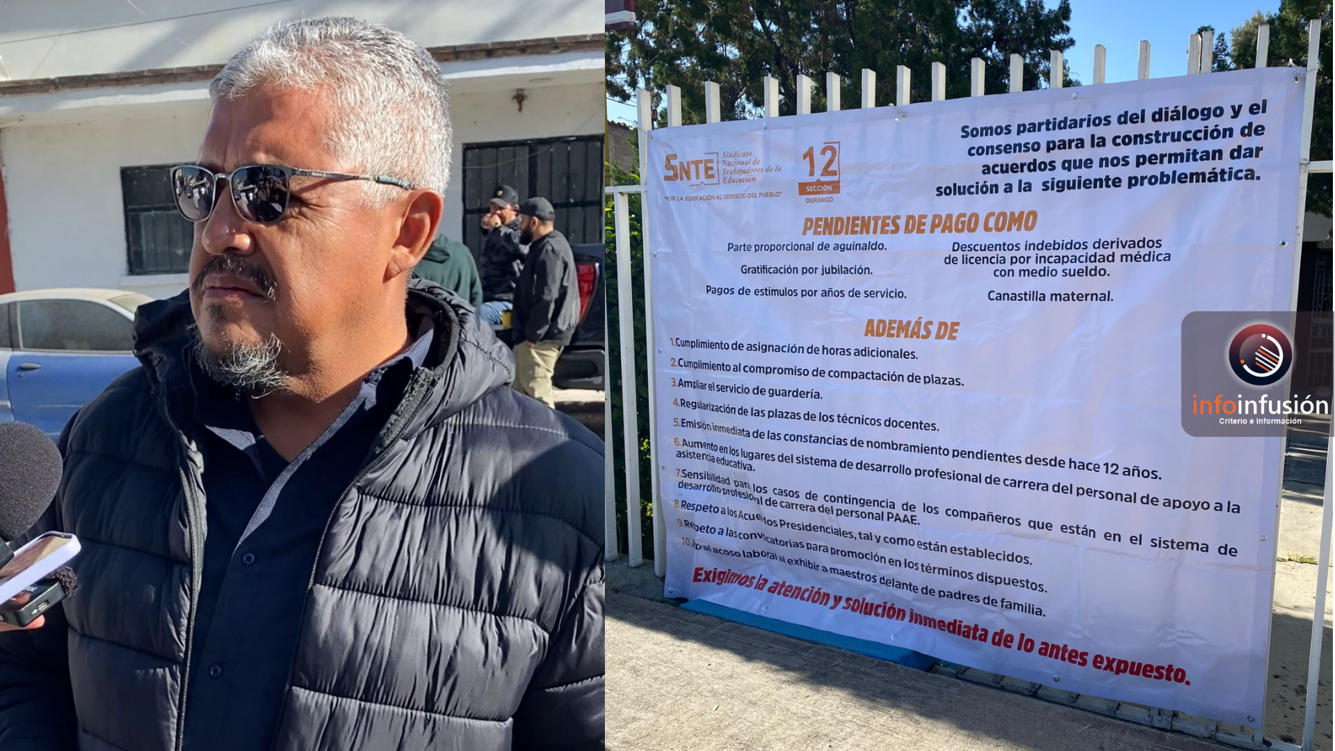 Maestros del SNTE suspenden clases en 14 CBETIS de Durango