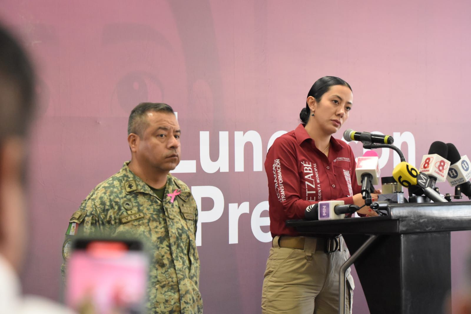 Llama Betzabé Martínez a la unidad y confianza en corporaciones de seguridad.