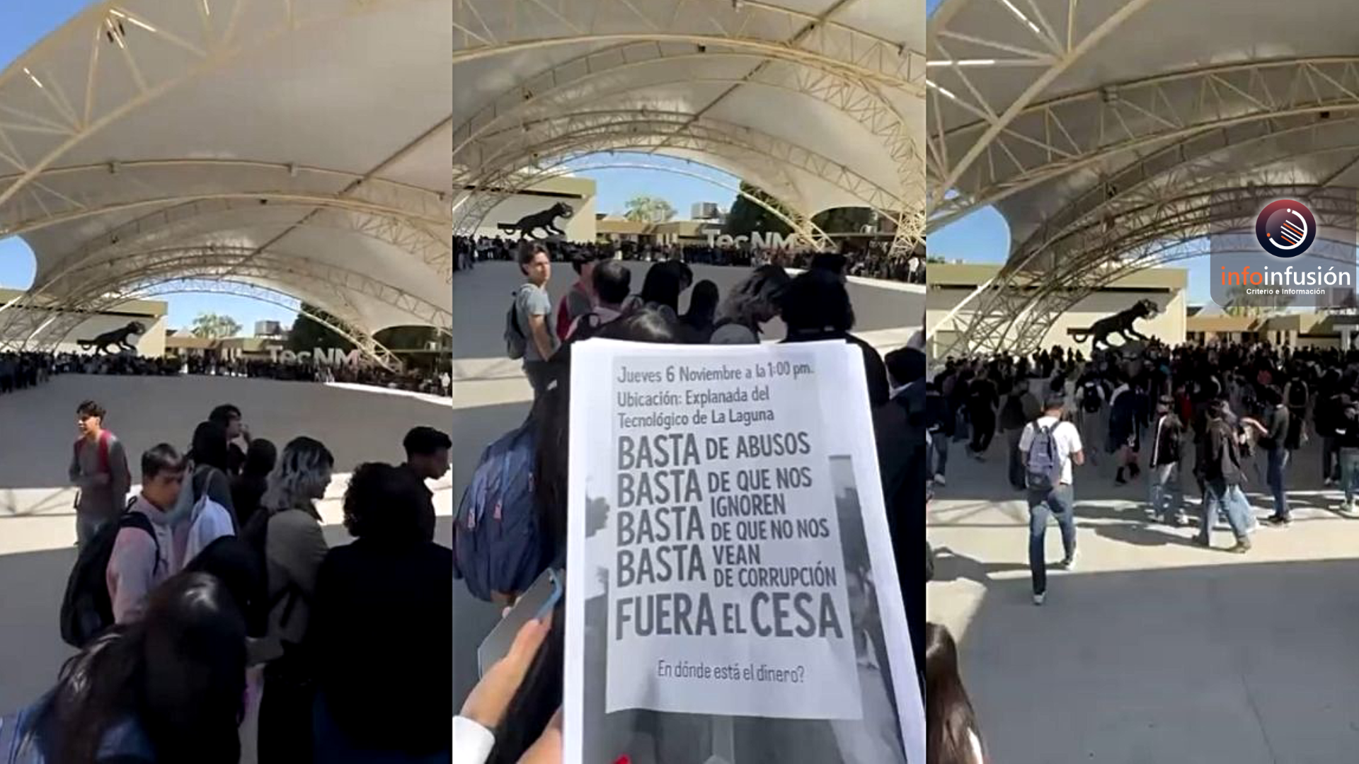 Tec Laguna, también en protesta estudiantil; denuncian corrupción del director