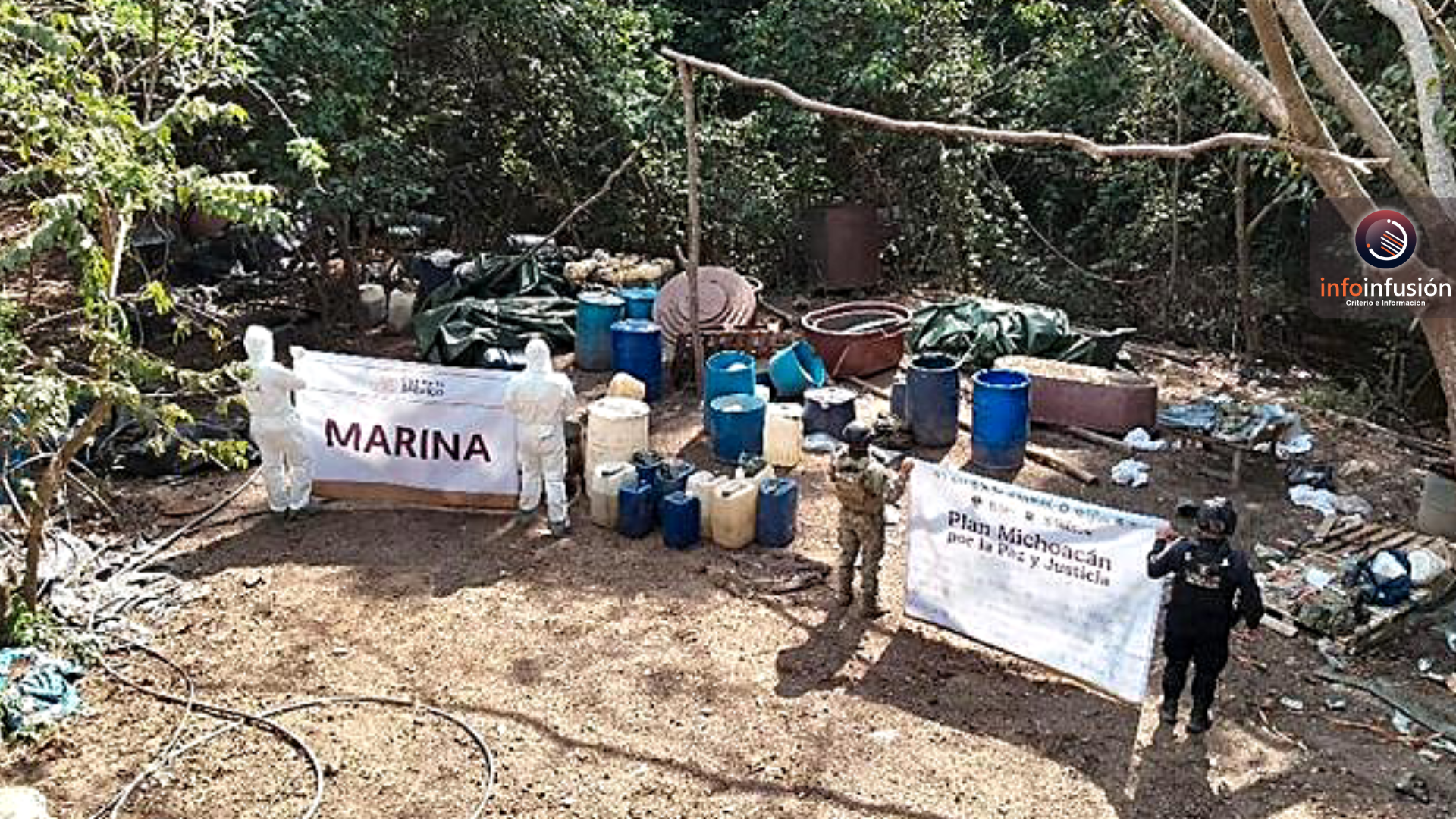 Desmantela Marina laboratorio clandestino de metanfetaminas en Tamazula