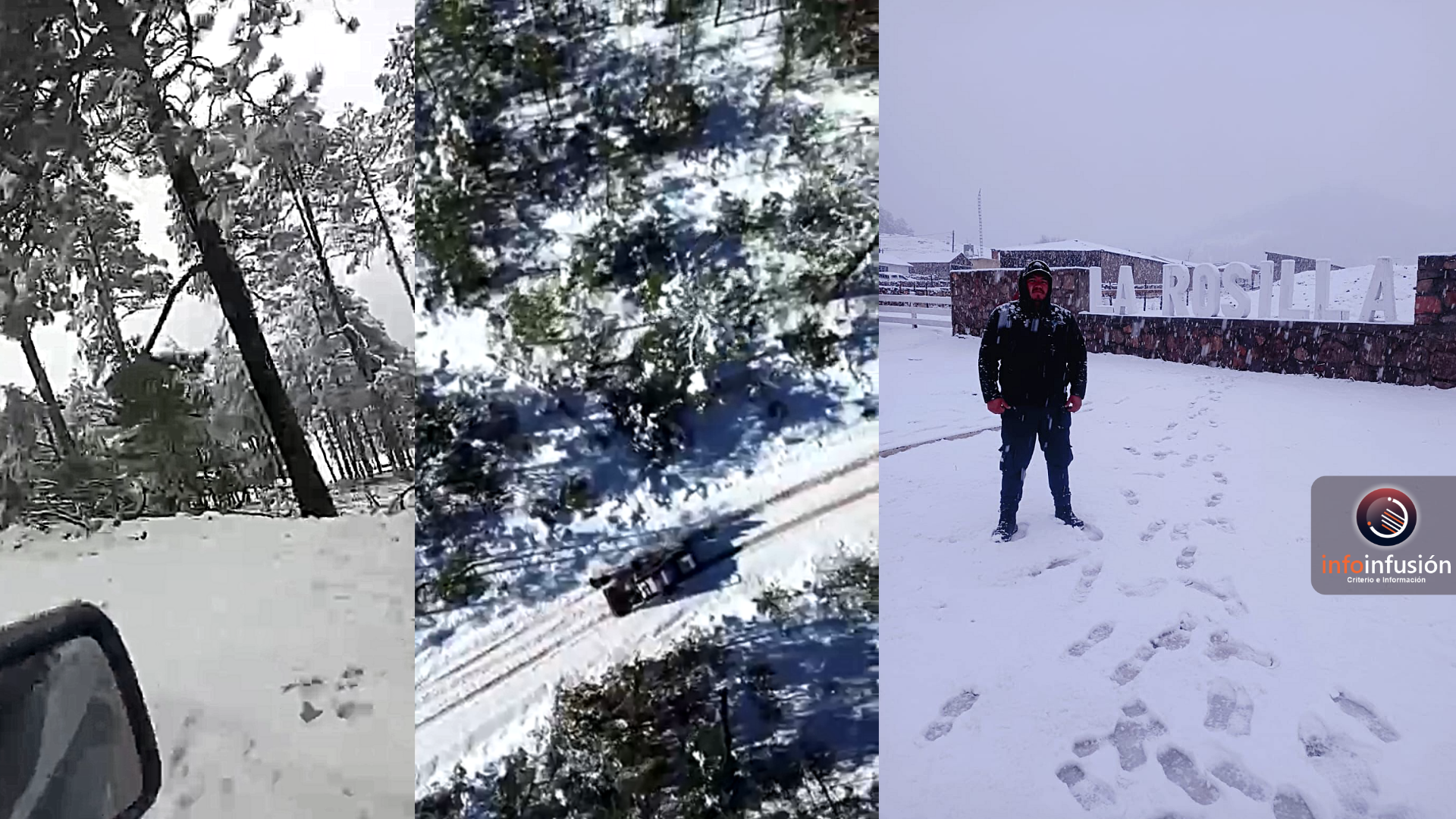 Intensa nevada cubre Guanaceví, Durango